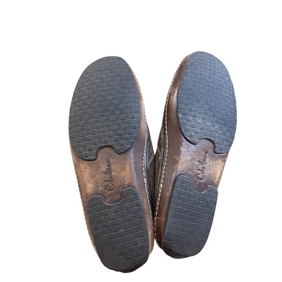 Cole Haan Mens Faux Fur Lined Brown Suede Slipon Loafers Size 9.5M SKU8137 - Picture 7 of 12